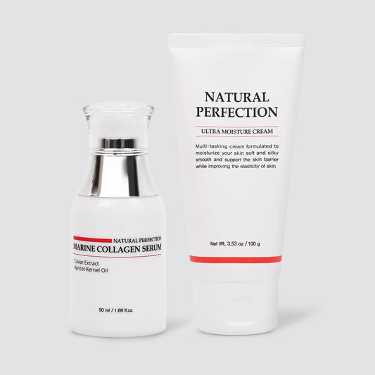 NATURAL PERFECTION MARINE COLLAGEN SERUM & ULTRA MOISTURE CREAM