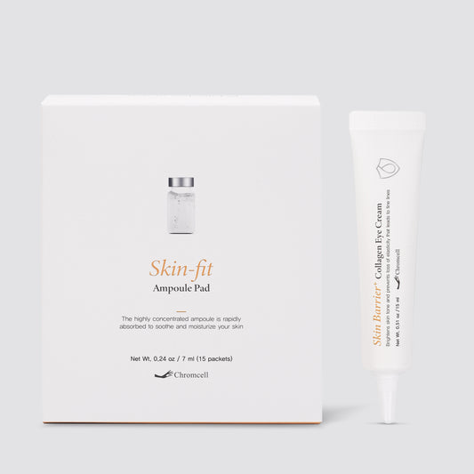 CHROMCELL SKIN-FIT AMPOULE PAD & SKIN BARRIER+ EYE CREAM